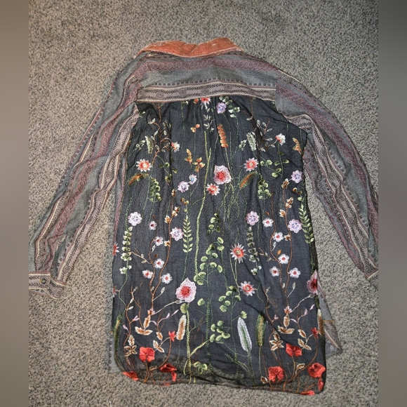 Soft Surroundings Multicolor Striped and Floral Tunic - Picture 3 of 4